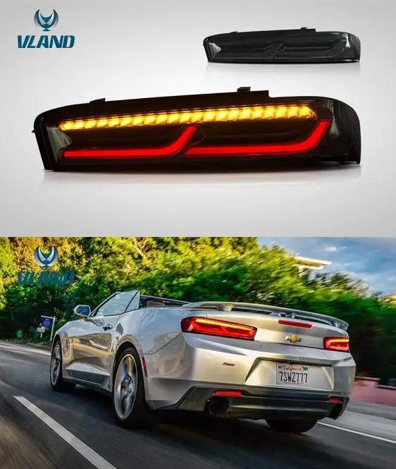 Vland Car Lamp Factory For Camaro SS 2016-2018 Full-LED Taillights With LED Sequential Turn Signals Plug And Play