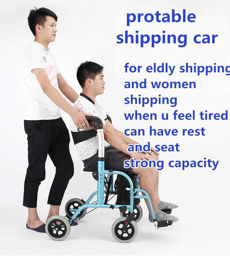 Manufacture Sell Rollator Aluminium Manual Walker Rollator With