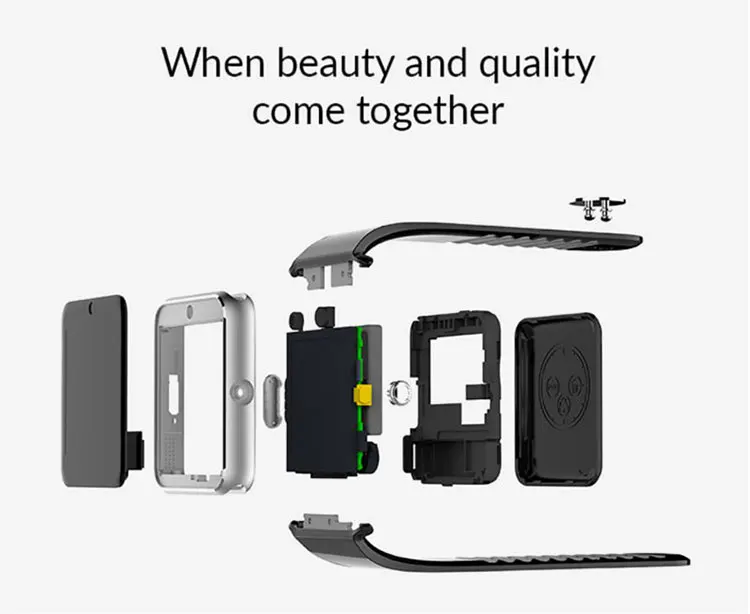 Touch screen sport GT08 Plus Connectivity Android Phone Sync Notifier Support Sim TF Card MP3 Metal Watch Smart