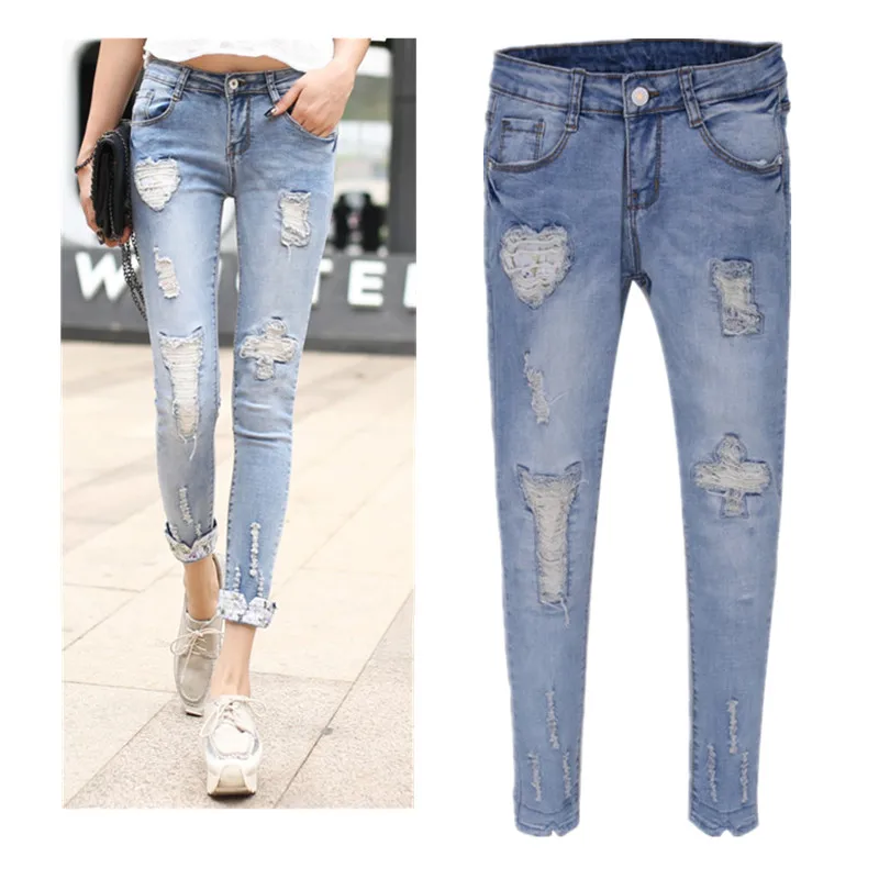 cheap distressed jeans womens