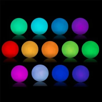 Set Of 6 Mood Light Pool Decor Ball Orb With Replacement Batteries