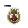 Hook and look back custom logo embroidery patch