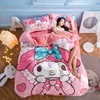 cartoon cute large edition pattern crystal velvet four piece suit sheet quilt cover bedding article