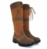 Classic Waterproof Genuine Leather with Breathable Membrane Women Country Boots Barn Boots Horse Riding Boots