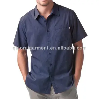 navy blue dress shirt short sleeve