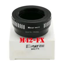 High-Precision M42-FX lens adapter for M42 screw mount lens To for Fujifilm X-Pro1 FX XPro1 -Black+Sliver