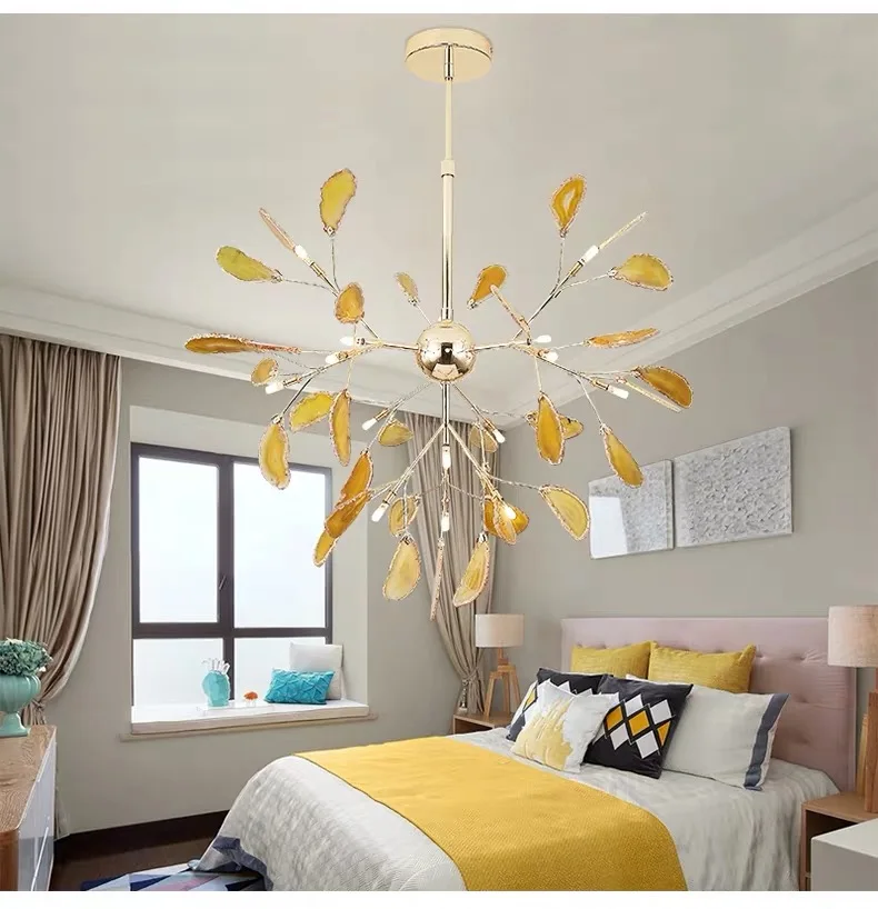 Factory direct customizable postmodern creative personality original living room bedroom commercial LED chandelier
