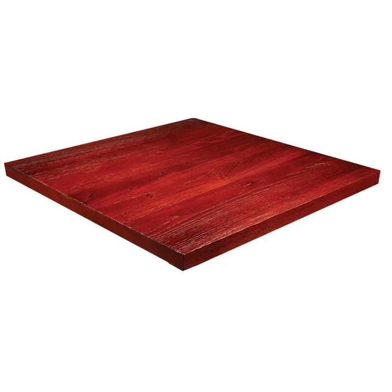 Laminate Table Tops Square Resin Wood Customized Beech Oak Solid Table Top Wholesale Restaurant