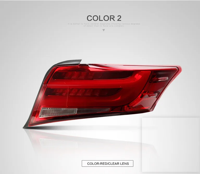 China VLAND Factory for Vios taillight for 2014 2015 2016 2017 2018 for Vios LED tail light wholesale price