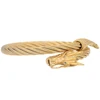 Wholesale Stainless Steel Gold Plated Faucet Headband Cable Bangles