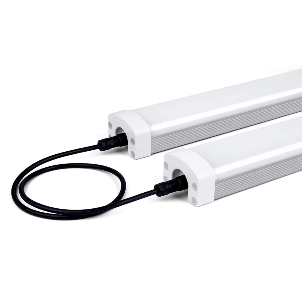 ETL DLC SAA TUV listed linkable Led tri-proof light LED batten light IP66 color changing fluorescent led tubes