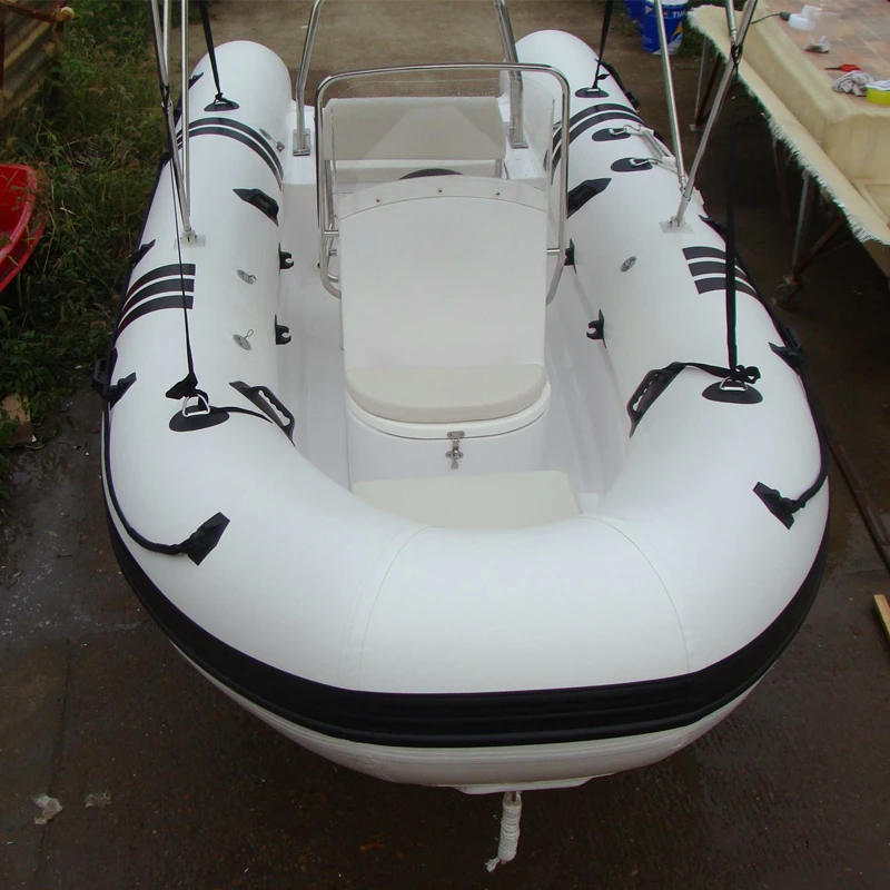 New Design Big Frp Hull Inflatable Rib Boat 520 With Hypalon /pvc High
