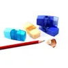 Fashion functional sharpener eraser with small brush