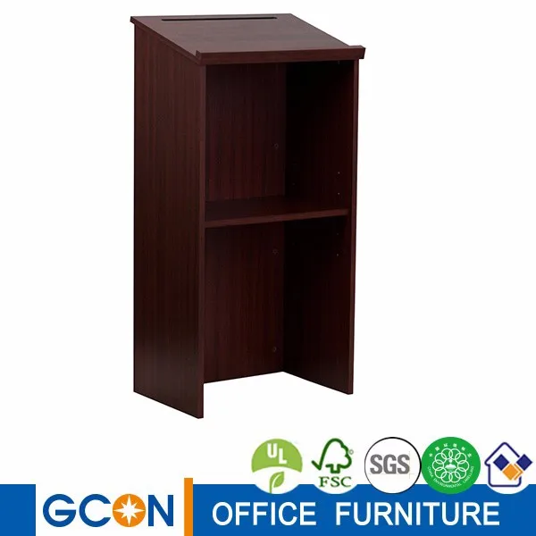 Mahogany stand up speech desk speech table lectern for churches, school teacher