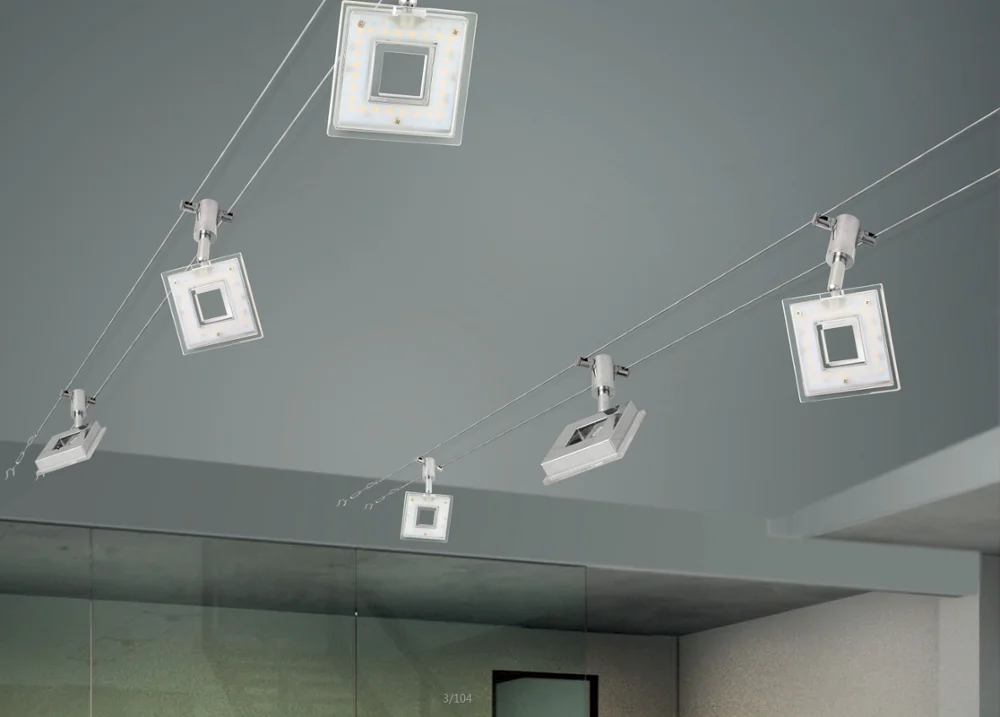 Commercial Multiple Spotlight Linear Suspended Ceiling Track Lighting