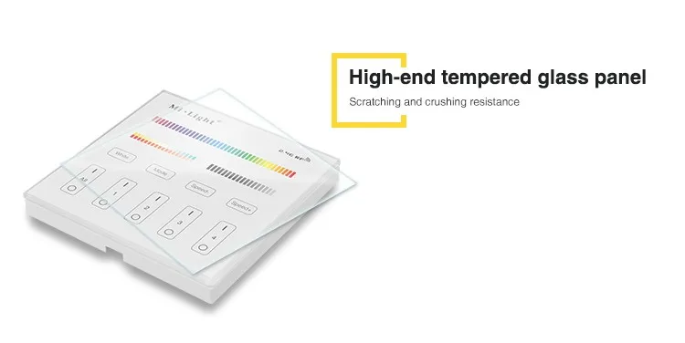 Milight T4 AC85-265V 4-Zone RGB+CCT Smart Touch Panel Remote Controller