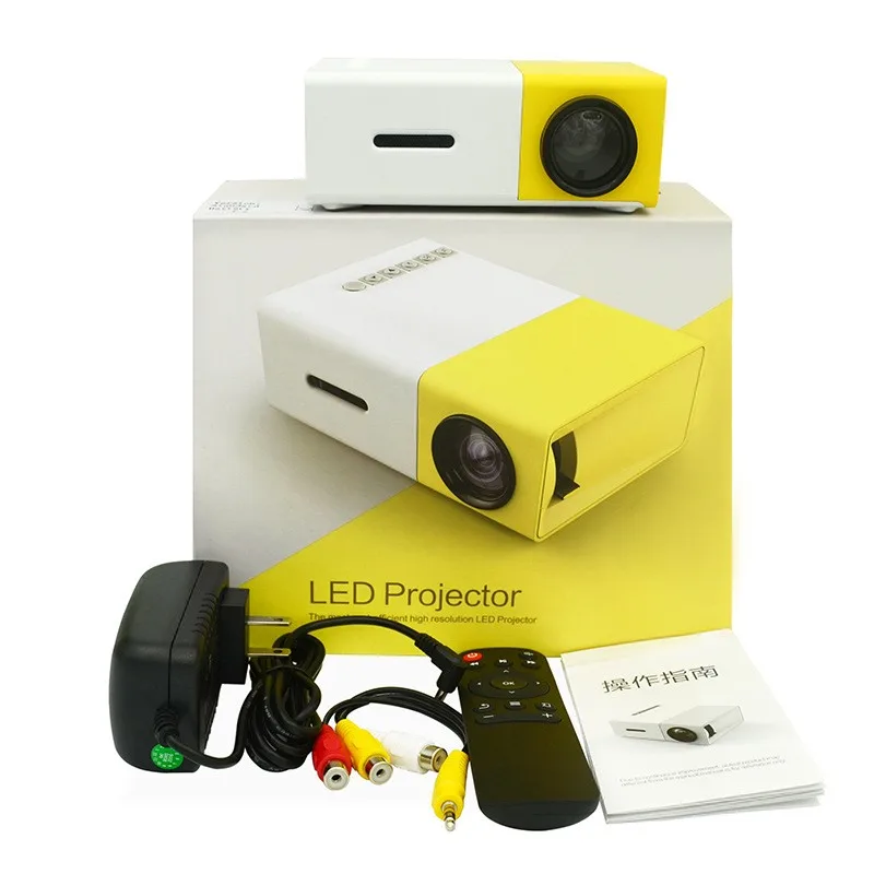 Yg300 Lcd Projector 600lm Home Media Player Mini Projector For Video
