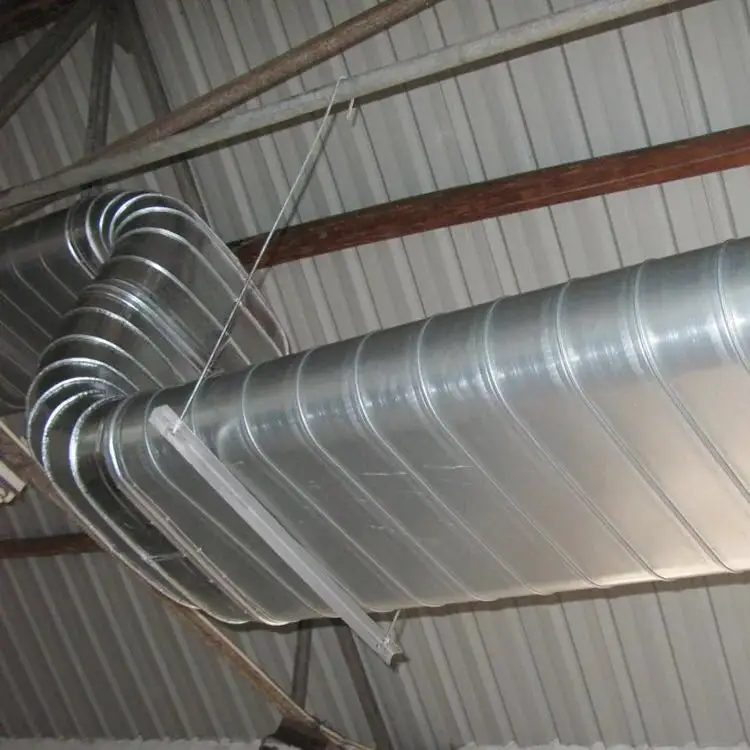 Oval Spiral Duct Air Spiral Pipe Corrugated Duct For Ventilation System Buy Oval Spiral Duct