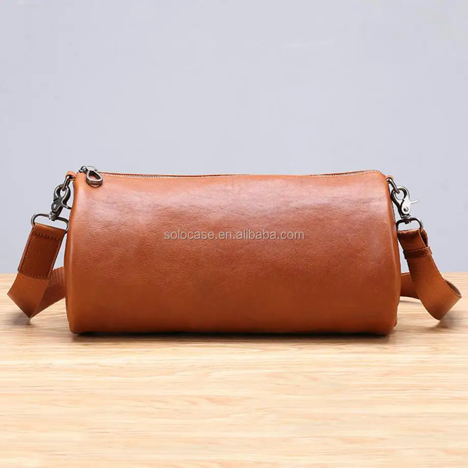 Crossbody barrel bag