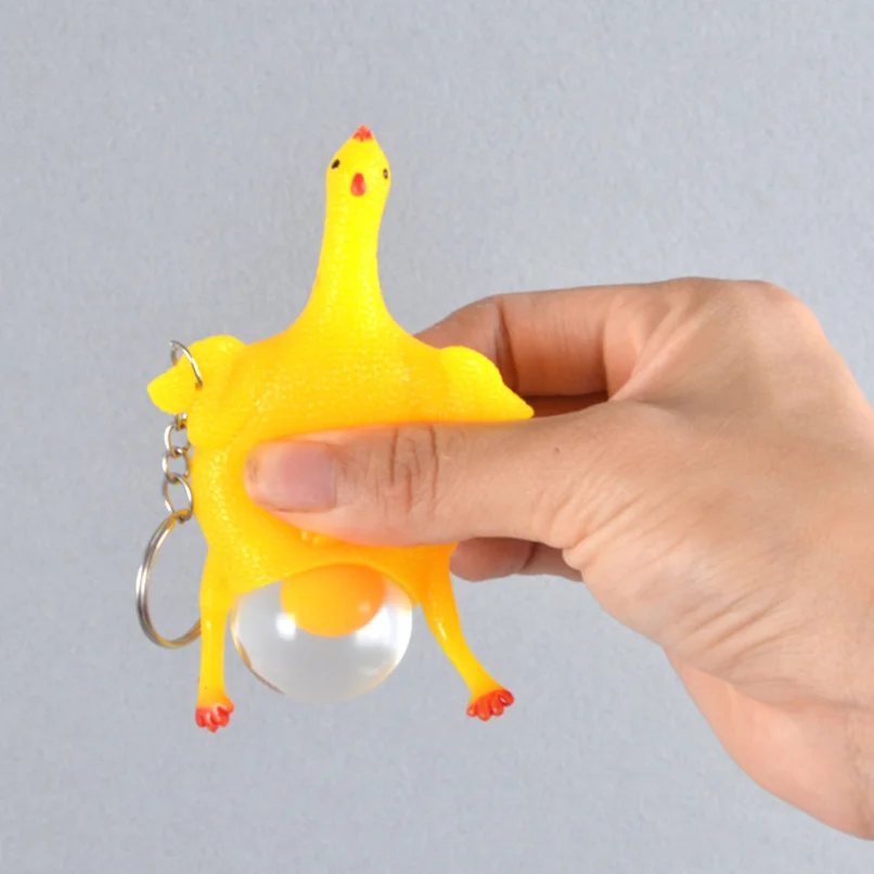 Funny Toys Chicken Laying Egg Venting Ball Anger Stress Reliever Ball Relief Toy Autism Anti