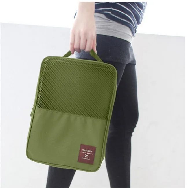 Oempromo 210D polyester Travel bag 3 Tier Shoes bag for shoes