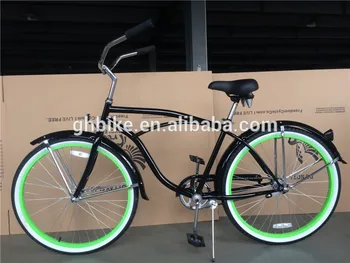 green beach cruiser bike