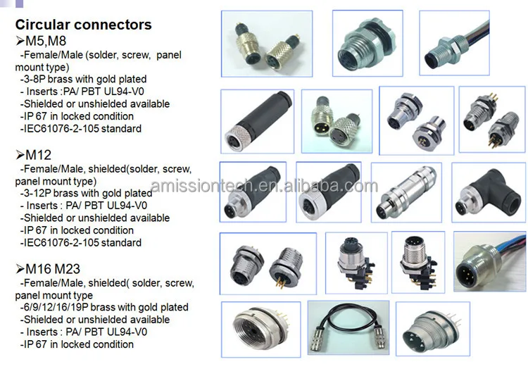 Waterproof Ip67 Ip68 M8 M12 M16 M23 Cat6 Circular ... shielding wiring harness 