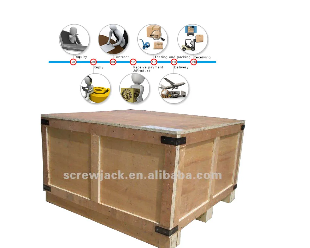 adjustable small worm gear screw jacks for 5T lift