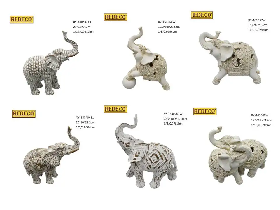 geometric elephant figurine