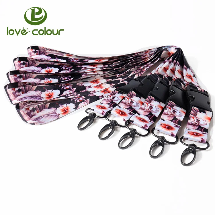Beautiful Flowers Printing Lanyard