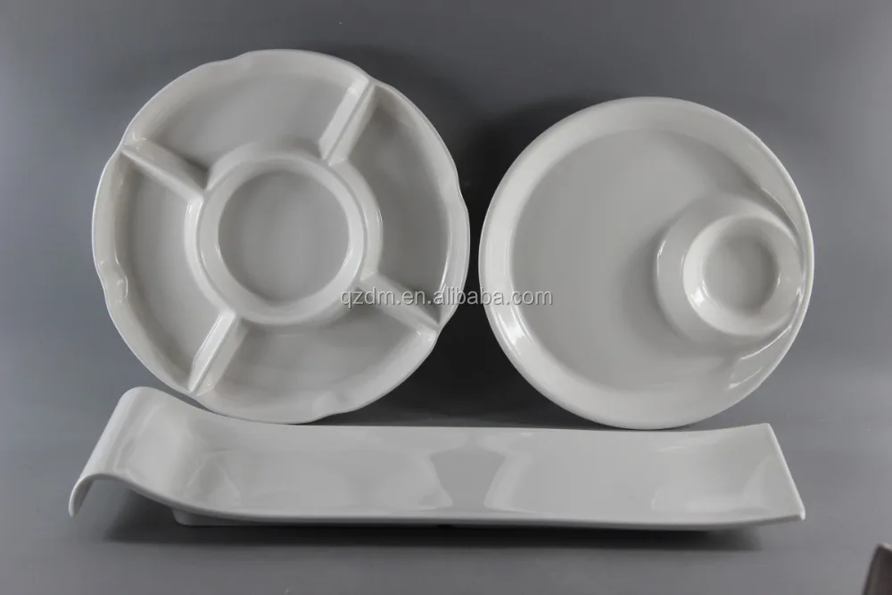 100% Melamine White Dinner Set