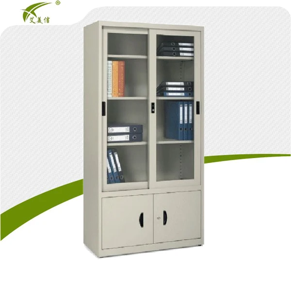 Canada Good Kd Steel File Cabinet Glass Door File Cabinet Steel