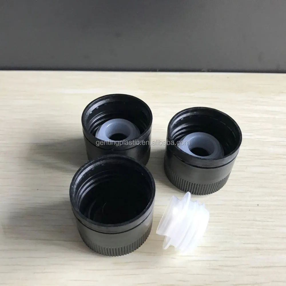31500 Black Pp Plastic Tamper Evident Pourer Caps,31.5*28mm Plastic