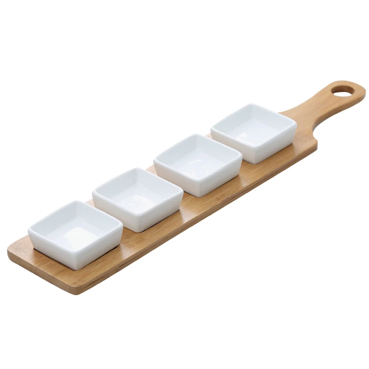 Japanese Soy Sauce Dish / Small Chip Dip Snack Food White Serving