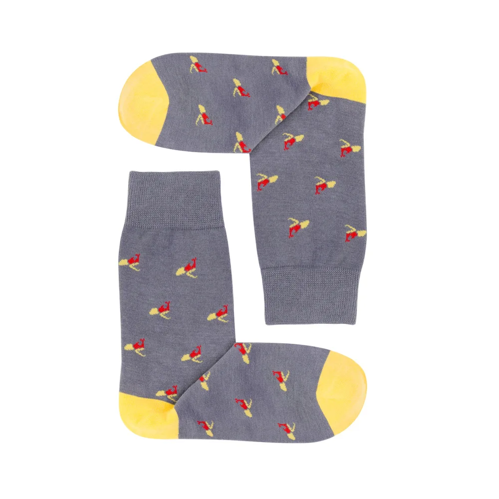 Comfort Cute Socks Custom Print Couple Retro For Girls