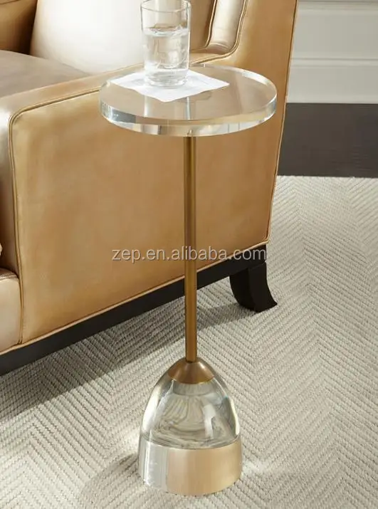 Round Coffee Table Clear Acrylic Furniture Pmma Plastic Table Top Buy