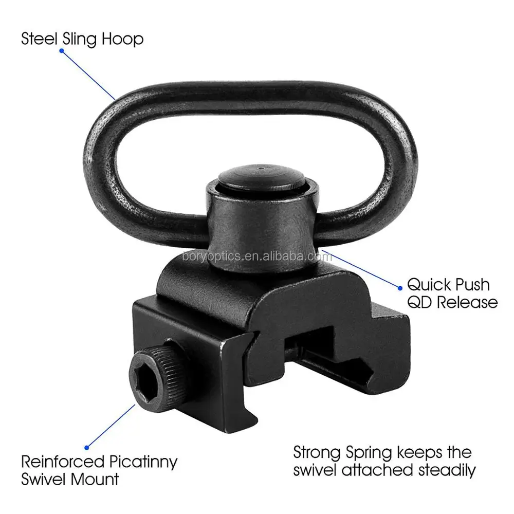 Airsoft Quick Release Detach QD Sling Swivel Tactical Military Sling
