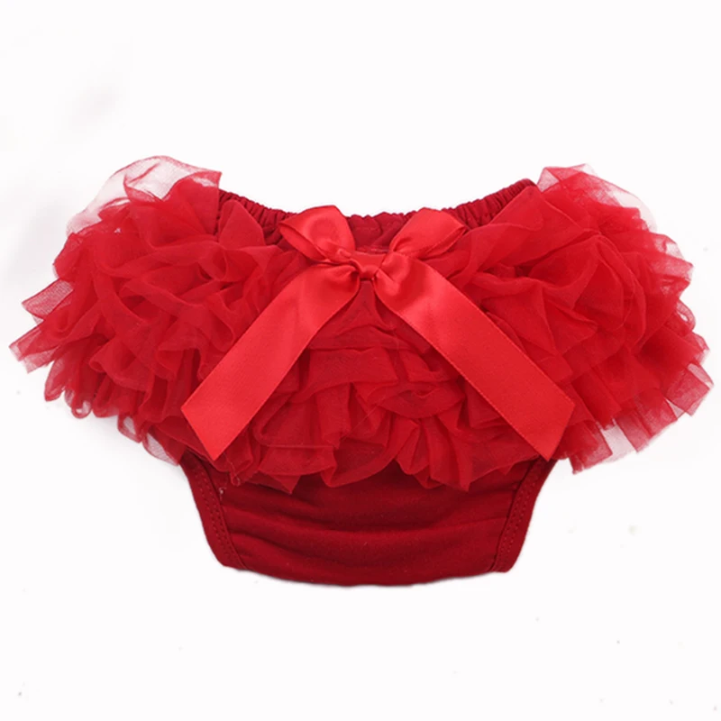 Baby Cotton Bloomers Diaper Cover Newborn Cute Tutu Ruffled Panties 7 Colors Baby Girls Lace Crumple