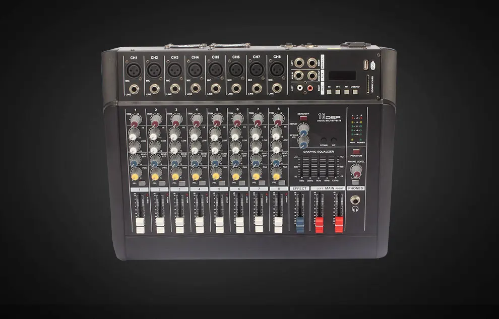 Как подключить усилитель professional digital echo mixer power через блютуз