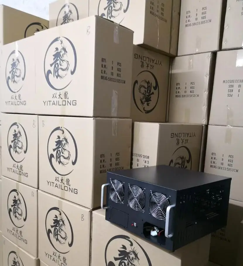 6u Gpu Server Mining Rig Case With 6 Fans For 8 Graphics Card Rx 580/570/ Gtx 1080/1070 Eth/etc ...