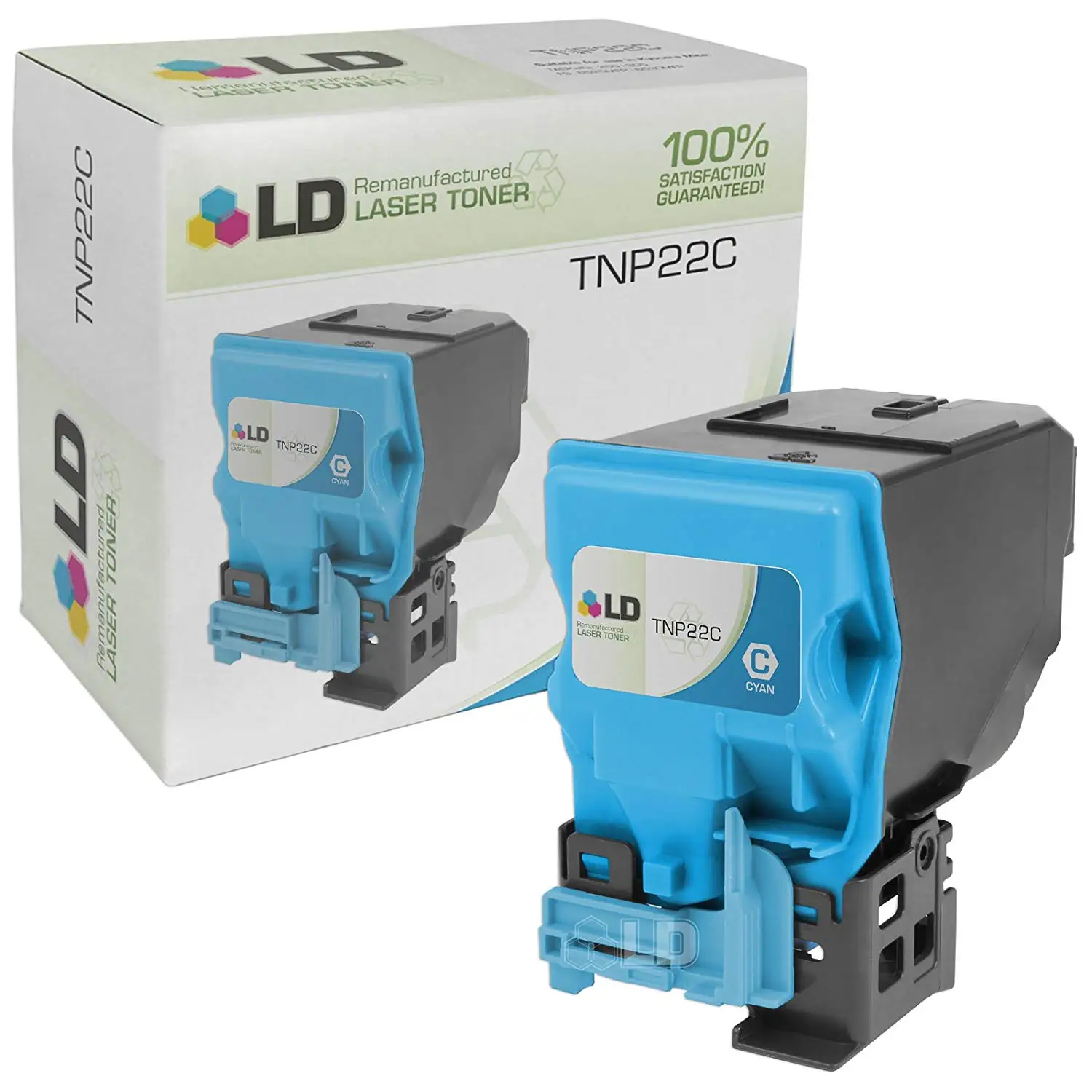 Get Quotations · LD Remanufactured Replacement for Konica-Minolta A0X5432  (TNP22C) Cyan Laser Toner Cartridge for