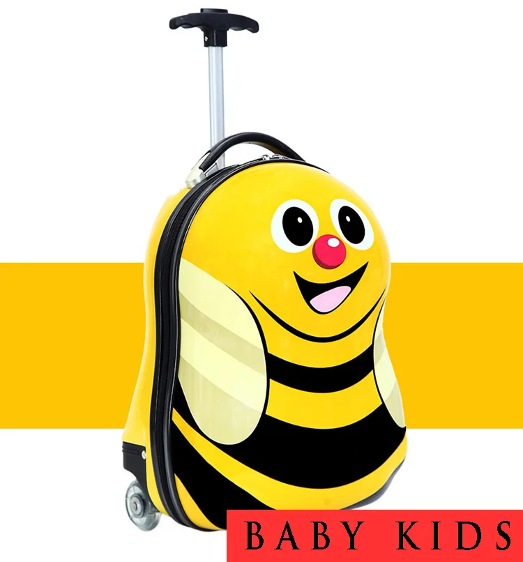 2020 Fashion Design Kids Trolley School Bag Wheeled Removable Cartoon