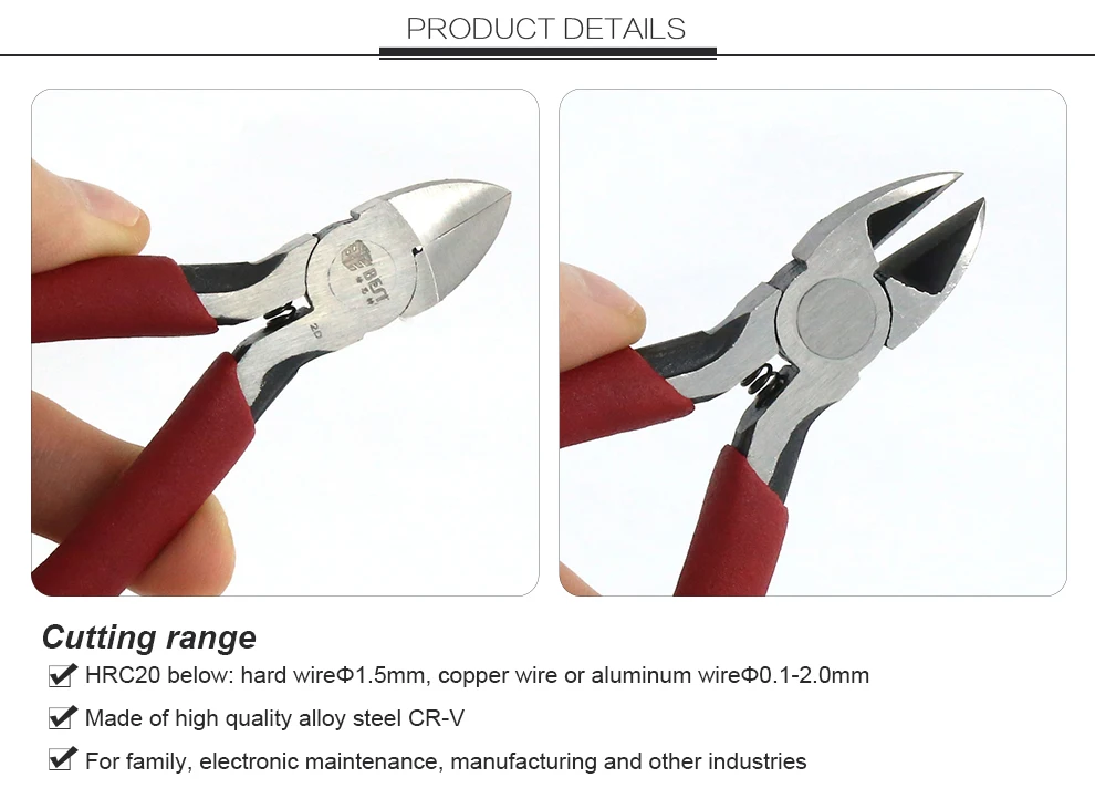 Bst2d Hand Tools Electrical Cutting Side Pliers Wire Cable Gland Cutters Stainless Steel Buy