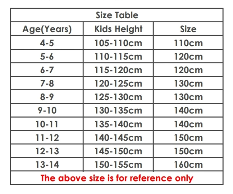 Size Table - 
