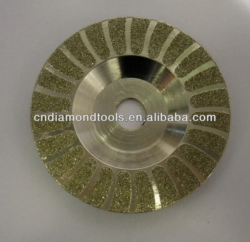 dilapisi cangkir berlian menggiling disc pad untuk keramik  