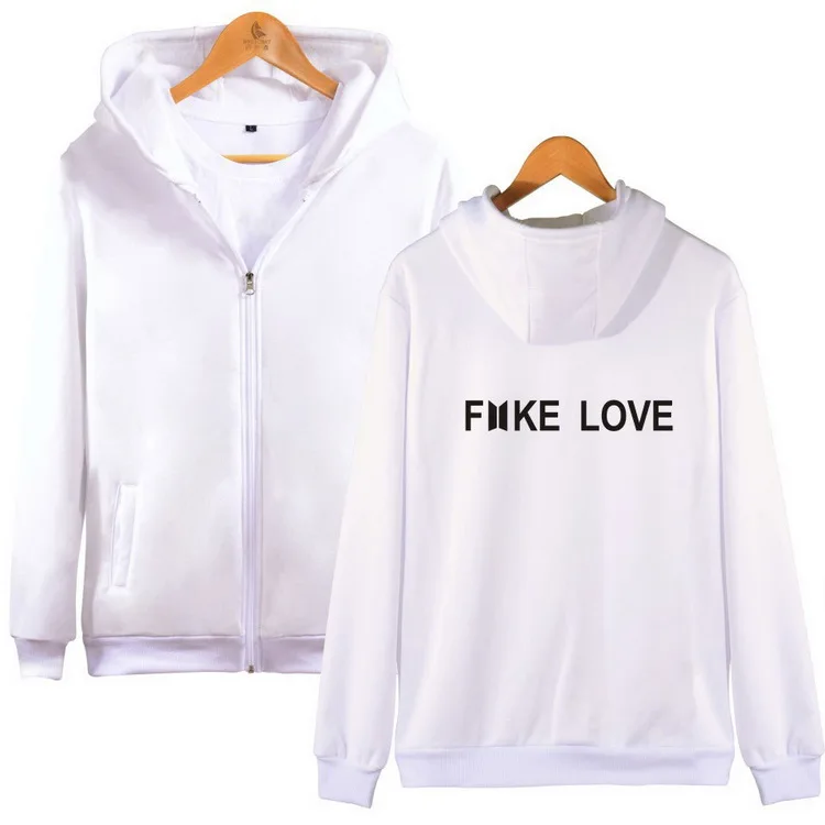 bts love yourself zipper hoodie