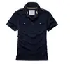 100% Cotton Cheap Polo T Shirt Short Sleeve Uniform Men Golf Shirt with Pockets