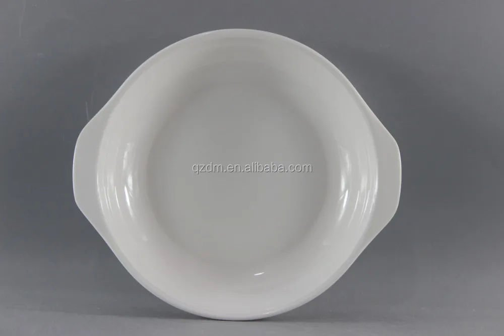 2-Handled Melamine Serving Bowl/Melamine Deep Plate 8 Inch