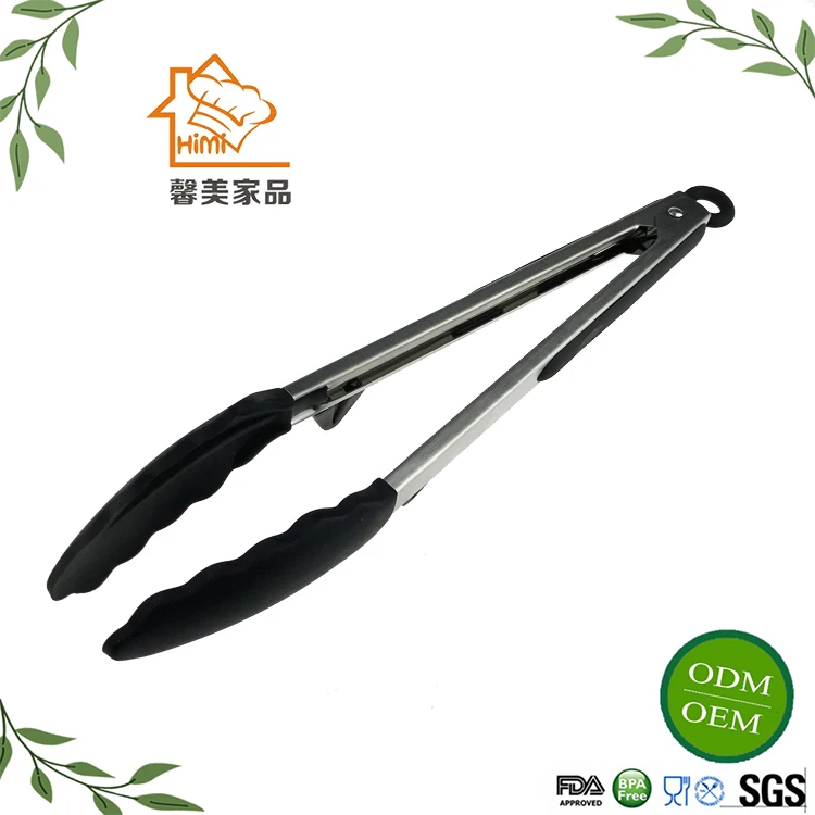 Himi Mini Tongs With Silicone Tips 7 Inch Silicone Cooking Tongs