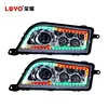 With halo rings rgb atv rzr led head light rgb rzr1000 headlight fit for 2014-2016 RZR XP 1000